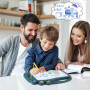 Atliberswo Ardoise Magique, Tablette Dessin Enfant, Tableau Magique avec 3 Tampons, Jouet Tableau pour Enfants, Cadeau pour Garç