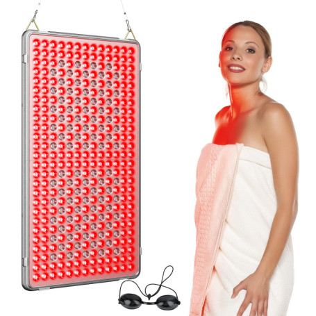 Lampe Infrarouge, Profey Lampe à Lumière Rouge Combo 660nm et 850nm, 338 LED Red Light avec Minuterie, Panneau de Lumière Rouge 