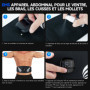 Profey Ceinture Abdominale Electrostimulation, EMS Electrostimulateur Musculaire avec 10 Modes 30 IntensitéS Et Affichage des Ca