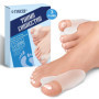 6 Pièces Correcteur Hallux Valgus en Silicone, Séparateurs d'Orteils Transparent, Détente du Gros Orteil, Écarteur Orteil pour S