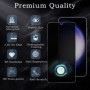 2 Pièces Verre Trempé Anti-Espion pour Samsung Galaxy S23 avec 2 Pièces Caméra Arrière Protecteur, Protecteur D'écran de Confide