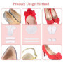 20 Pièces Coussinets De Talon Haut Set, Grandes Talonnette Pour Femmes, Protege Talon Chaussure En Silicone, AntidéRapant Empièc