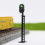 JTD04 Lot de 5 Feux de signalisation pour modélisme ferroviaire Vert/Jaune/Rouge Ho 6,8 cm 12 V LED