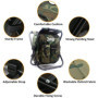 Zology Paniers Sièges Pliant Camping Chaise Tabouret Sac à Dos avec Refroidisseur Isolé Sac de Pique-Nique Camouflage Portable R