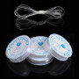 Fil Elastique pour Bracelet Resistant, 3 Rouleaux Fil pour Bracelet Perle Transparent, Fil Nylon pour Bracelet 0.5mm 0.8mm 1mm, 