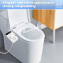 NVIYAM Toilette Japonaise Bidet, Bidet Toilette Gauche WC Bidet, Toilette WC non Electrique, Accessoire pour Toilettes avec Doub