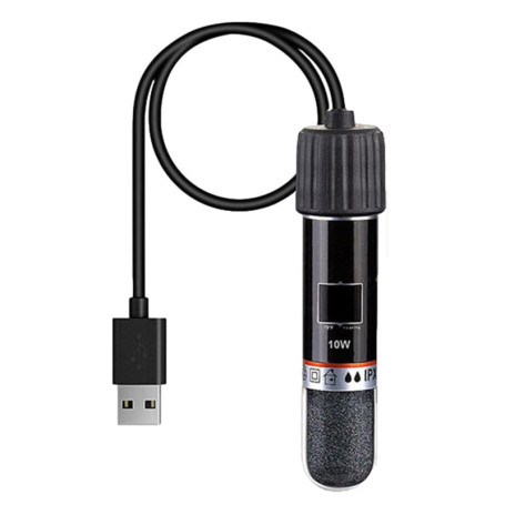 GERUI Chauffage d'aquarium USB 10 W - Mini barre chauffante avec thermostat - Chauffage tortue d'aquarium pour petits aquariums 