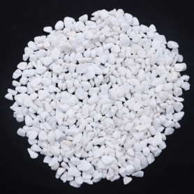 KAIAIWLUO Mini Pierre Blanches,500g Pierres Décoratives Petit Gravier Gravier Galets Pierres Petits Poli Pierres de Blanc pour A