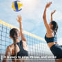 WIYETY Ballon de Beach-Volley Taille Officielle 5 : Volleyball Souple avec Pompe, Doux au Toucher pour Entraînement Sportif et J