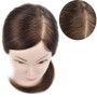 Tête de mannequin de 45 cm environ, cheveux 100% naturels avec fixation type serre-joint