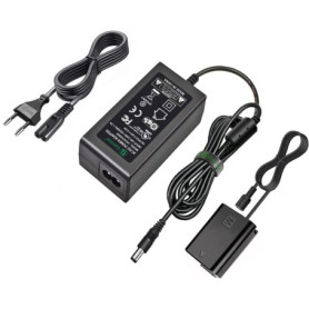 Gonine AC-PW20 Adaptateur Secteur NP-FW50 Kit de Batterie factice pour Sony Alpha ZV-E10 A7 A7R A7S A7II A7RII A7SII A6500 A6400