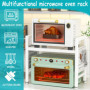 BBLTIFF Etagere Micro Onde, 2 Niveaux Support de Four à Micro-Ondes Extensible 40-65cm, Support Micro Onde, Etagere Cuisine, ave