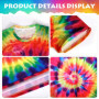 MZJAUVF Déguisement Hippie Homme, Déguisement Année 70, Deguisement Disco Homme, Accessoires Hippie avec T Shirt Perruque Bandea