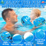 ZZXLOPEZ Brassard Enfant, Inflatable Swimming Armbands for Kids, Brassard Piscine Enfant avec 3 Airbags Indépendants, Brassard p