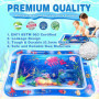 ZPQAODI Tapis de jeu aquatique pour bébé, tapis de jeu aquatique, gonflable, 66 x 50 cm, tapis de jeu rempli d'eau, tapis de jeu