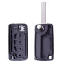 ANGOFIZ Coque Clé Pliable 3 Boutons Coffre CE0523 Lame VA2 Compatible avec Peugeot 207 207SW 208 307 307SW 308 407 408 Partner E