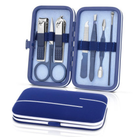 Kit de manucure professionnel 7 en 1 en acier inoxydable pour ongles incarnés, kit de pédicure et coupe-ongles d'orteils, ciseau