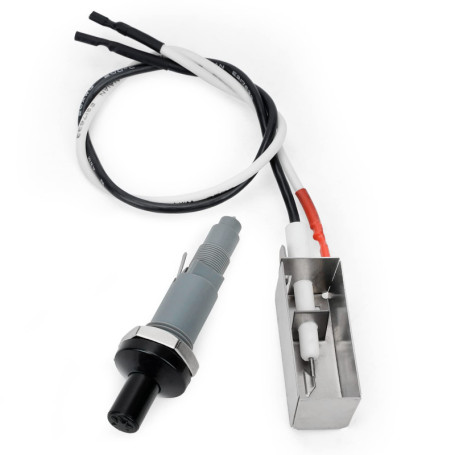 onlyfire Kit d’allumage à batterie avec bouton-poussoir pour barbecue à gaz Weber Spirit Genesis, platine, argent et or