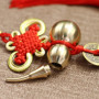 YANGWEN 2 Pièces WU Lou Gourd Feng Shui pièces Chinoises de la Chance pièces de Feng Shui Nœud Chinois et Monnaie Porte-Bonheur 