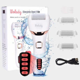 Râpe Electrique Ponceuse Pour Pieds Anti-callosités Wolady Pédicure Lime Electrique Soins pour Pieds Corne 1200MAH Batterie Rech