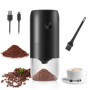 Weinsamkeit Moulin à Café Electrique, USB Rechargeable Moulin a Cafe avec Meule en Céramique et Brosse Coffee Grinder Rugosité R
