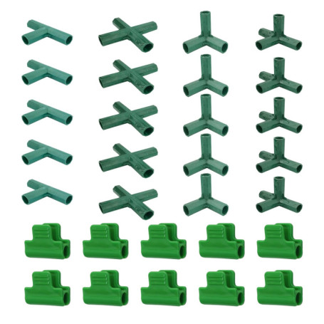 20 Pièces De Connecteurs De Serre, 10 Pièces De Pinces De Stratification, Accessoires De Gouttière De Serre, Connecteurs De Cadr