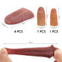 EHDWXVZM 4 Morceaux De Fausses Langues, 2 Morceaux De Faux Doigts, Jouets De Farces, Langues Artificielles, Accessoires De Perfo