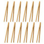 Pince à Grille Pain, Lot de 12 Pince en Bambou Pinces de Cuisine Réutilisables 18 cm Pince à Thé pour Attraper facilement les To