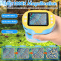 Microscope pour Enfants, Vankarr 1000X Mini Microscope numérique de Poche Portable avec Carte SD 32 Go, écran IPS 2 Pouces, écha