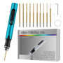 Mini Stylo Perceuse Électrique, Mini Perceuse Électrique à 3 Vitesses, Mini Perceuse Électrique Manuelle, Avec 10 Petits Forets,