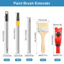 prota Rallonge de Pinceau Peinture Pinceau Multi Angle, Extension de Pinceau Télescopique, Poteau d'Extension pour Rouleau de Pe