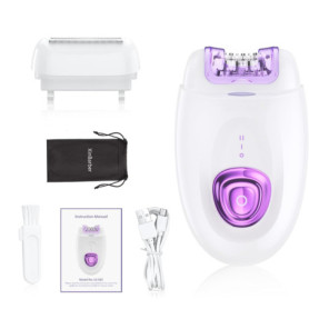 XinBarber Épilateur 2 en 1 pour femme - Appareil de rasage pour le visage, les aisselles, les jambes, les aisselles - Type C - C