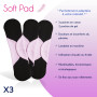 Soft Pad 2 Poches de Gel Post-Partum | livrées avec 3 housses lavables en forme de serviette | Grossesse, post accouchement, hém
