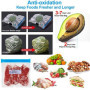 Sacs Sous Vide 15 Pcs Sacs De Stockage Des Aliments Sous Vide Réutilisables Avec 1 Pompe À Main, 4 Clips D'étanchéité et 4 Clips