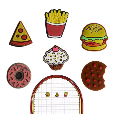 OHYER 6 PCS Amortisseurs Tennis en Silicone Amortisseur de Raquette de Tennis Anti Vibration Tennis Amortisseur Tennis Vibration