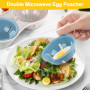 Pocheuses à Œufs Micro-Ondes Cuiseur Oeuf Micro Ondes Moule à Œufs 2 Tasses Cuit Oeuf Micro Onde Chaudière à Œufs Cuiseur à Vape