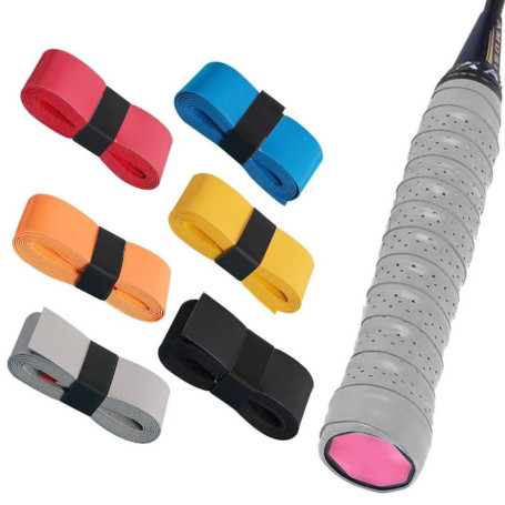 WOLMIK Lot de 6 grips pour raquette de tennis, badminton, raquette de squash, autocollant, antidérapant