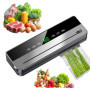 Machine a Emballer Sous Vide, Machine Sous Vide, Appareil Sous Vide Alimentaire, avec 10 Sacs Sous Vide, Affichage Numérique LED