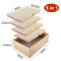 Magrimaxio 5 Pièces Griffoir pour Chat, Griffoir Chats Carton Ondulé, Grattoir Chat Carton 43 X 25.4 X 12.7cm, Griffoirs pour Ch