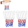 Lectorias Lot de 2 Filet Basket en Polyester, Filet de Basketball Amovible 12 Boucles, tricolores Rechange Filet Panier Basket-B