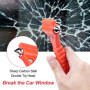Brevanza 3 Pièces Brise Vitre Coupe Ceinture, Marteau Brise Vitre Voiture de Secours, 2 en 1 Brise-Vitre de Voiture, Coupe Ceint