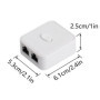 CERRXIAN Commutateur réseau 2 ports, RJ45, sélecteur de commutateur réseau 2 ports, 100 m 2 en 1 ou 1 en 2 sorties