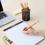 Simple Trou Taille-Crayon,50 PCS Taille-Crayon Plastique Taille Crayon Métal Taille-Crayon Rectangulaire Aille-Crayons Manuel en