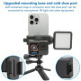 Suptig Support de téléphone pour trépied, adaptateur de trépied compatible avec iPhone, GoPro, DJI Action, Insta 360, Akaso, Mic
