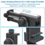 Suptig Support de téléphone pour trépied, adaptateur de trépied compatible avec iPhone, GoPro, DJI Action, Insta 360, Akaso, Mic