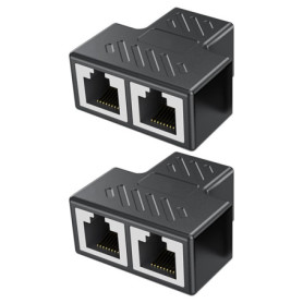 YSDYY Répartiteur en 2 parties, connecteur de câble réseau, adaptateur de câble réseau, connecteur d'extension de câble, réparti