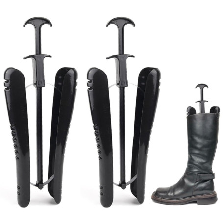 NYGGTYK Embauchoirs Moulés pour Bottes, Tendeurs de Chaussures Réglables pour Bottes Mi-Hautes, de Neige et en Cuir, Noir, 29 cm