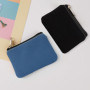 Lot de 2 petits porte-monnaie, porte-monnaie, clip à monnaie, poche zippée en toile, porte-monnaie pour femme et petit sac, peti