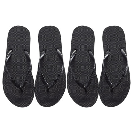 DHSBGWSX 2 paires de tongs pour femmes, tongs de plage pour femmes, tongs de douche, tongs noires, chaussons tongs, sandales de 