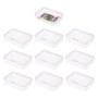 DHSBGWSX Boîte de rangement pour 10 cartes, boîte de rangement pour cartes à collectionner, boîte de rangement transparente pour